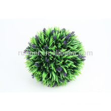 Wholesale lavender flower ball artificial topiary grass ball for home decoration